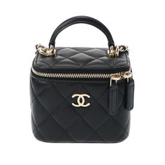 CHANEL Small Vanity Chain Shoulder Black Champagne AP2198 Women's Lambskin BagBrand: ChanelGender: Men,WomenModel: AP2198Color: Black, ChampagneHardware color: Champagne goldMaterial: Caviar leatherComes with: Box, Dust bagSize (HxWxD): 10cm x 10cm x 8cm / 3.93'' x 3.93'' x 3.14'' Chanel Bag Vanity, Chanel Black Bag, Chanel Small Bag, Baddie Things, Champagne Hardware, Black Chanel Bag, Bag Png, Chanel Outfit, New Taiwan Dollar