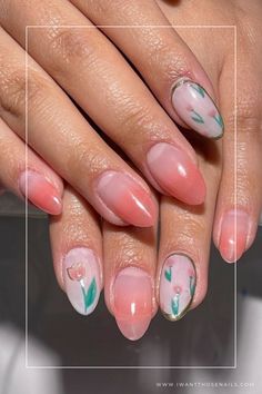 tulip nails designs Tulip Nail Art, Tulip Nails, Colorful Nail Art, Tulip Design, Pink Tulips, Spring Blooms, Nail Art Inspiration, Nail Games, Pop Of Color