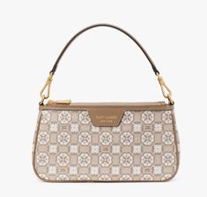 Flower Monogram, Flower Handbag, Purse Essentials, Kate Spade Shoulder Bag, Plush Bags, Girly Bags, Stylish Handbags, Monogram Bag, Pretty Bags