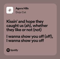 an ad with the words kissin and hope they caught us ah, whether they like or not