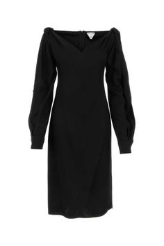 Black viscose dress Gender: WomenMaterial: EXTERIOR: 100% VISCOSEColor: BlackMade in: ITProduct ID: 750275V35B0 1000*Import tax/duty will be calculated at checkout (If applicable) Bottega Veneta Dress, Viscose Dress, Bottega Veneta, Dress Outfits, Cocktail Dress, Black Dress, Exterior, Clothes For Women, Dresses