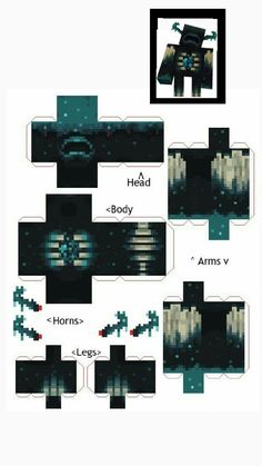 the instructions for how to make an origami robot from minecraft video game