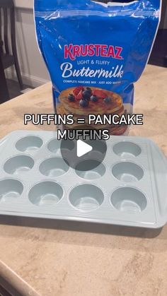 the muffin pan is ready to be filled with blueberries and other toppings