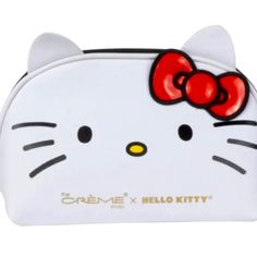 Why You'll Love It The Iconic Travel Pouch Made For All Hello Kitty Lovers. Safely Store Your Everyday Essentials With This Easy To Clean, Faux Leather Makeup Pouch. Benefits Zipper Closure Easy To Clean Limited Edition New/Never Used And In Perfect Condition Leather Makeup Pouch, Hello Kitty Makeup Bag, Sanrio Handbags, The Crème Shop, Kitty Makeup, Sanrio Bag, Hello Kitty Purse, Hello Kitty Makeup, Mesh Beach Bags