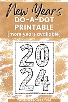 Text that says New Years do-a-dot printable (more years available). Below is a mock up of a 2024 dot marker printable. Preschool Construction Paper Crafts, News Years Crafts For Kids, Cool Crafts For Kids, Craft Ideas With Paper, New Year's Eve Crafts, New Year Printables, Ideas With Paper, New Year's Eve Activities, Kids Craft Ideas