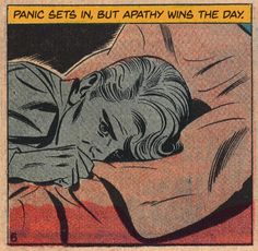 an old comic strip with a woman laying on her stomach and the caption reads, life is 10 % what happens to you and 90 % what your brain