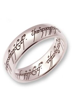 the lord's ring is shown in white gold