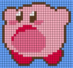 an image of a pixellated pig on a blue background