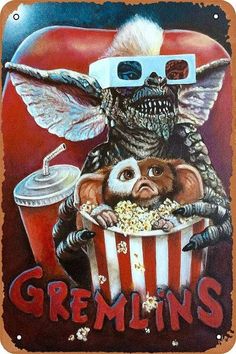 an image of a movie poster with the words gremlin's on it