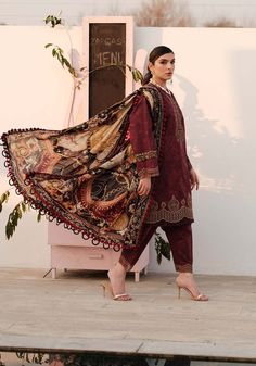 Brand: ZarqashProduct Code: Luxe-ZQ-06Collection: Zarqash Luxe Lawn Unstitched Spring Summer CollectionFabric: Lawn DESIGN DETAILS: Digital Printed Front Digital Printed Back Digital Printed Sleeves Digital Printed Trousers Digital Printed Silk Dupatta Embroidered Daman Border Embroidered Sleeves Border Embroidered Neck Patch DISCLAIMER:* Lining, Laces, and Tassels are not included in unstitched variants.* Embellishment items in stitched outfits are subject to market availability.* The actual colors of the outfit may vary from the colors being displayed on your device. CARE INSTRUCTIONS: Extra Fabric Has Been Used For Shoot Original Color May Vary Slightly From The Picture Dry Clean Recommended Iron The Clothes At Moderate Temperature Do Not Use Bleach, Or Stain Removing Chemicals Damp Fab Lawn Design, Suit Collection, Pakistani Lawn Suits, Embroidered Sleeves, Luxury Wear, Pakistani Wedding Dresses, Printed Trousers, Silk Dupatta, Pakistani Wedding