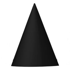 Black Solid Color, Black Birthday, Pity Party, Color Party, Birthday Party Hats, Birthday Hat, Black Party, Party Hat, Black Solid