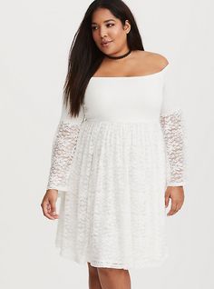 Plus Size White Lace Shirred Skater Dress, CLOUD DANCER Chiffon Babydoll Dress, Floral Chiffon Maxi Dress, Flowy Mini Dress, Crochet Maxi Dress, Beaded Chiffon, Lace Skater Dress, Cloud Dancer, Beaded Gown, Grad Dresses