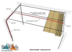 the diagram shows how to build an outdoor table