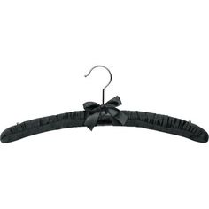 a black tie hanger with a bow on it