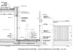 an architectural drawing shows the details of a building