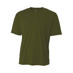 Men's Cooling Performance T-Shirt - MILITARY-GREEN - M | A4 Men's Cooling Performance T-Shirt in Military-Green Size Medium | Polyester Green T Shirt, Green Tshirt, T Shirt Men, Military Green, Shirt Men, Mens Graphic, Mens Shirts, Size Medium, Mens Graphic Tshirt