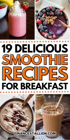 Smoothie recipes for all! Explore our healthy breakfast smoothies, green smoothie recipes, and high-protein smoothies perfect for breakfast or a post-workout boost. Dive into the world of vegan smoothies, tropical smoothies, and fruit smoothies that offer delicious variety. Try our detox smoothies, weight loss smoothies, or anti-inflammatory smoothies. Enjoy dessert smoothies for a sweet treat or make kid-friendly smoothies that the whole family will love. Must try these healthy breakfast ideas. High Protein Fruit Smoothie Recipes, Breakfast Drink Ideas, Sunrise Sunset Smoothie, Inflammatory Smoothies, Healthy Smoothie Recipes For Breakfast, Breakfast Smoothie Healthy, Healthy Smoothies Recipes, Dessert Smoothies, Smoothie Recipes For Breakfast