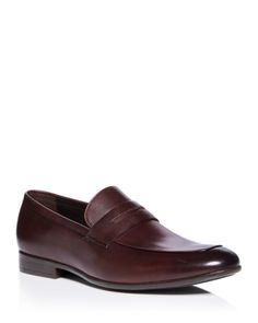 The Men's Store at Bloomingdale's Men's Apron Toe Penny Loafers - 100% Exclusive Masculine Leather Shoes For Work, Masculine Leather Shoes For Formal Fall Occasions, Masculine Leather Shoes For Fall Formal Events, Business Casual Moccasins For Fall, Men's Apron, Aprons For Men, Men Store, Penny Loafers, The Man