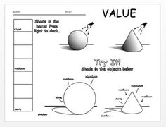 a poster with an image of two balls and one is labeled in the word value