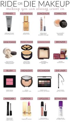 Ride Or Die Makeup - makeup you can always count on Make Up Diy, Make Up Kits, Makijaż Smokey Eye, Makeup For Beginners, Makeup Items, Drugstore Makeup