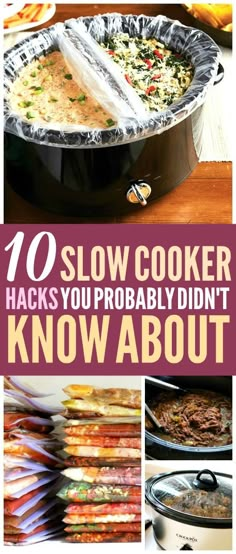 the words slow cooker hacks that i'll make you a better cook