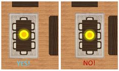 two pictures with the same light on each side, one showing yellow and one showing red