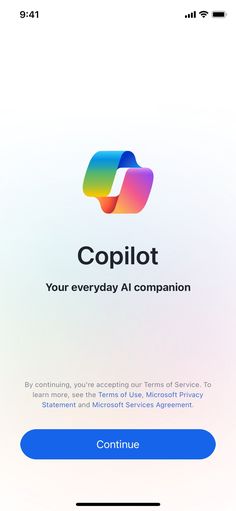 the app for copilot is displayed on an iphone