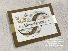 a close up of a christmas card on a table