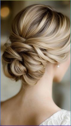 Get inspired by these gorgeous updos for shoulder-length hair. These styles are perfect for any occasion, from a night out to a professional setting. With minimal effort, you can create elegant updos that add flair to your medium-length hair. Bridesmaid Blonde Hair Updo, Wedding Styles For Shoulder Length Hair, Ponytail Updos For Medium Length Hair, Winter Wedding Hairstyles Medium Length, Up Do Fine Hair, Up Dos For Shoulder Length Hair, Wedding Updo Bride, Classic Bridal Updo, Bridesmaid Hair Front View