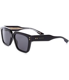 From Gucci, these Men's Gg1084s 54mm Rectangle Sunglasses feature:Plastic/Acetate frameRectangle shapeRx ableSolid lensNon-polarizedApprox. 54mm lens - 18mm bridge - 145mm templeImported. Luxury Square Polarized Sunglasses, Luxury Matte Black Men's Shield Sunglasses, Gucci Matte Black Sunglasses With Uv Protection, Gucci Sunglasses Men, Gucci Sleek Square Frame Sunglasses, Luxury Sleek Gucci Sunglasses, Gucci Black Rectangular Sunglasses, Boys Sunglasses, Mens Eyewear