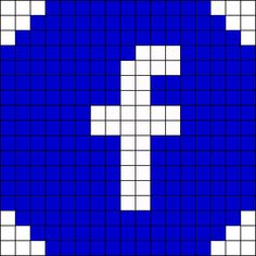 a blue and white cross pattern with squares on the bottom, as well as an image of