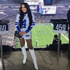 Game Day Outfit With Cowboy Boots, Gameday Fall Outfit, Outfit For Dallas Cowboys Game, Dallas Cowboy Outfits Woman Game, Thanksgiving Football Game Outfit, Playoff Game Outfit, Football Jersey And Cowboy Boots Outfit, Jersey And Boots Outfit Football, Dallas Cowboys Dress