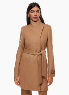 THE CONNOR COAT | Aritzia Aritzia Connor Coat, Belted Wool Coat, The Super Puff, Aritzia Jacket, Wool Wrap Coat, Hobbs London, Flare Top, Aritzia Babaton, Wool Wrap