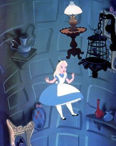 an animated image of alice in wonderland