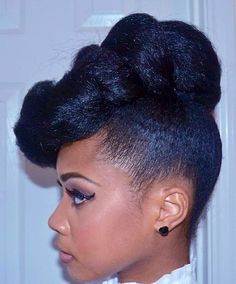 All the inspo you'll ever need — right here! Natural Updo, Natural Braided Hairstyles, Beautiful Natural Hair, Braid Out, Hair Styles 2017