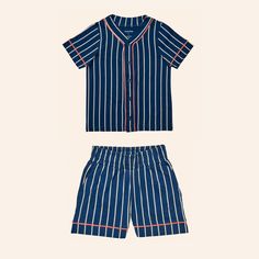 Our latest spring styles were inspired by all things sports. We think this set is a home run and we hope you'll agree. The Camden shirt and the Homerun shorts in the Lou stripe are made in comfortable and durable stretch cotton jersey, with contrast piping details. 95% Organic Cotton / 5% Spandex Spring Styles, Home Run, Saint James, Contrast Piping, Casual Design, Sustainable Fabrics, Easy Wear, Stretch Cotton, Piping