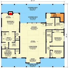 the floor plan for an apartment with three bedroom and two bathroom areas, including a second story