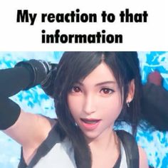 tifa ff7 Tifa Lockhart Icon, Tifa Ff7, Vincent Valentine, My Reaction, Silly Games, Tifa Lockhart, Feeling Sick