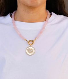 Healing Cotton Candy Necklace – Erin McDermott Jewelry Candy Necklace, Candy Necklaces, Charm Collection, Jewelry Studio, Boutique Accessories, Semi Precious Stones, Healing Properties, Cotton Candy, Online Jewelry