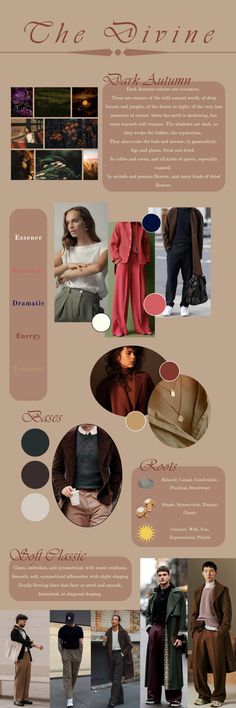 Deep Autumn Dramatic Classic, Deep Autumn Classic Style, Deep Autumn Soft Classic, Deep Autumn Summer Wardrobe, Zyla High Autumn, Soft Classic Dark Autumn, Dark Autumn Black Women, Dark Autumn Romantic Kibbe, Dark Autumn Clothes