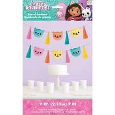 a party decoration kit with cupcakes and decorations