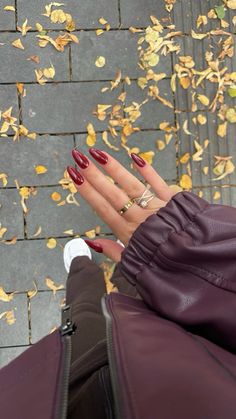 #nails #red #fall #inspo #nailart Red Fall Nails Square, Boston University Red Nails, Fall Nails Long Square, Red Inspo Nails, Fall Inspired Nails Autumn, Red Nail Designs Fall, Plain Red Nails, Red Nails Acrylic Design, Red Nails Autumn