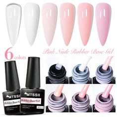 MTSSII 7ml Nude Rubber Base Gel Soak off UV Gel Nail Polish Varnish Manicure DIY Nails Inspiration Spring, Country Nails, Manicure Diy, Uv Gel Nail Polish, Uv Gel Nails, Nail Brushes, Nail Drill, Diy Manicure