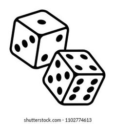 two dices with black dots on white background stock photo and royalty images for free