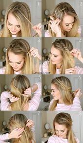 Super Easy Hairstyles, Prom Hair Down, Hoco Hair, Volleyball Hairstyles, Braid Styles