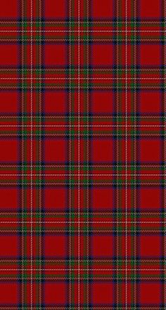 a red tartan plaid pattern with green and black stripes on it's sides