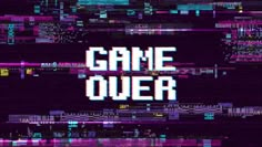 the title for game over is shown in purple