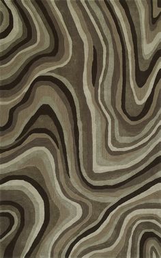 an area rug with wavy lines on it