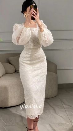 Sparkle Exquisite High Quality Jersey Ruched Formal Evening A-line Squ – Aegyia Midi Dresses Formal, Simple Elegant Dresses, Bride Dress Simple, Robes D'occasion, Soiree Dresses, Soiree Dress, Midi Dress Formal, Engagement Dress, Fancy Dresses Long