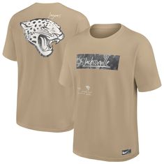 Fit Standard fit, short-sleeve t-shirt Durable, ribbed neckline Tagless collar Style and Team Spirit Screen-printed team graphics Additional Details Officially licensed product Jacksonville Jaguars, Ribbed Neckline, Team Spirit, Collar Style, Nike Men, Fun Sports, Access Denied, Collar Styles, Screen